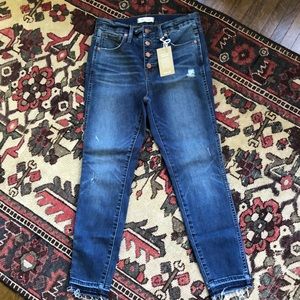 Madewell 10” High-Rise Skinny button-up Jean NWOT